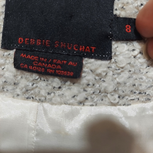 Debbie Shutchat Wool Blend Jacket Blazer Line Sz 6/8 - Picture 6 of 9